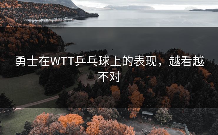 勇士在WTT乒乓球上的表现，越看越不对